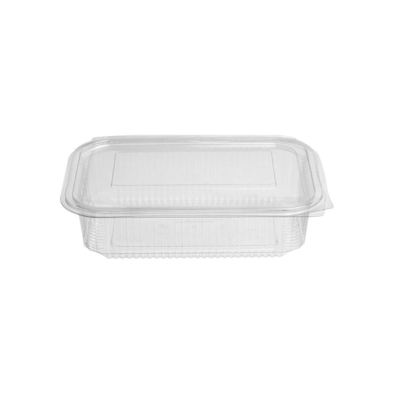 Σκεύος Pet παραλληλόγραμμο με ενσωματωμένο καπάκι 1500ml (50 τμχ)