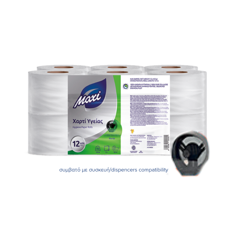 MAXI-Χαρτί υγείας επαγγελματικό 12x450gr