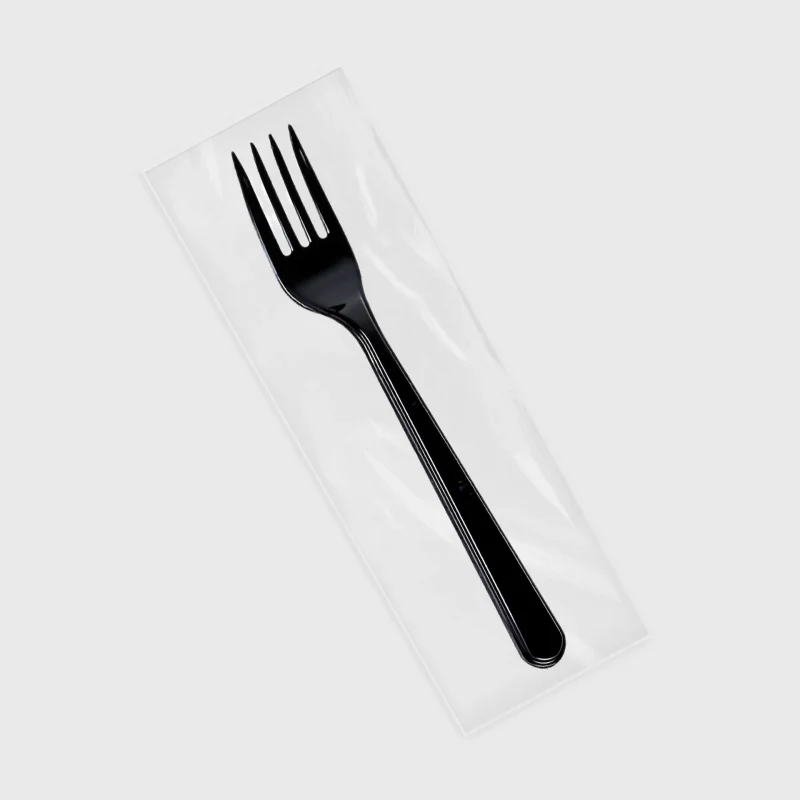 Πιρούνι Πλαστικό μαύρο 18cm REUSABLE συσκευασμένο 1/1 (ΕΠΑΝΑΧΡΗΣΙΜΟΠΟΙΟΥΜΕΝΟ) (50τμχ.)